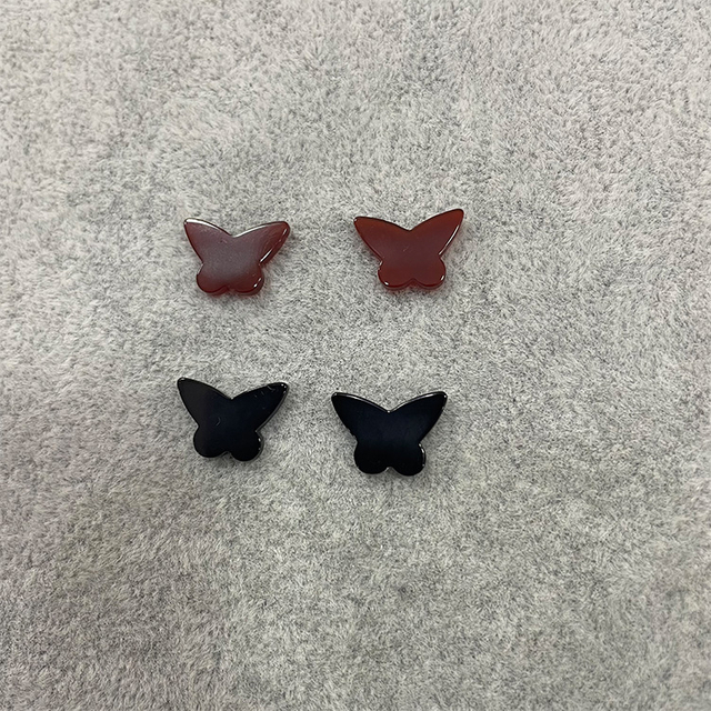 Mother of Pearl Flower Design Butterfly Corte de cara liso