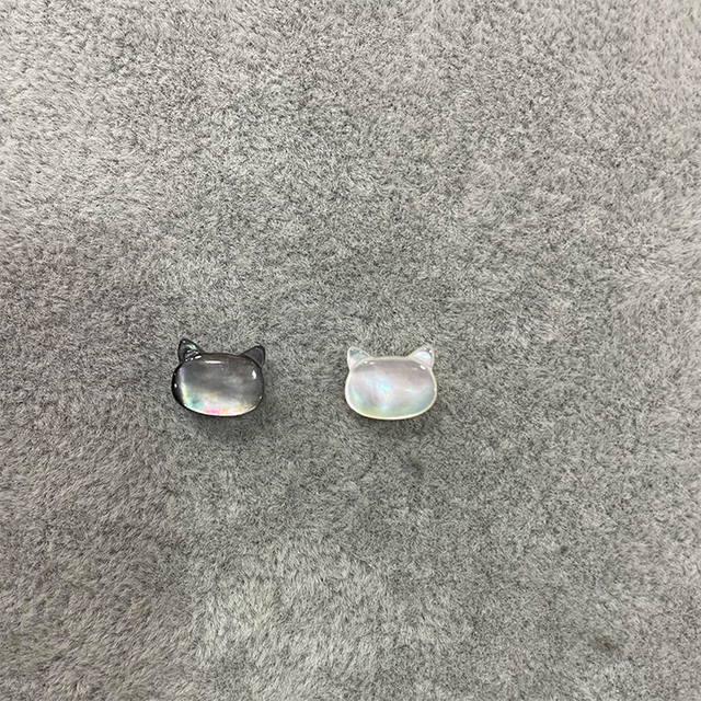 Madre blanca de perla forma de animal de la cadena de caparazón de la estrella del corazón de la luna de la estrella pequeñas cuentas para el collar de joyas 