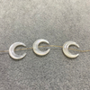 Concha en forma de luna de nácar para piezas de joyería, fabricación de cadena para pulsera, tallado de luna