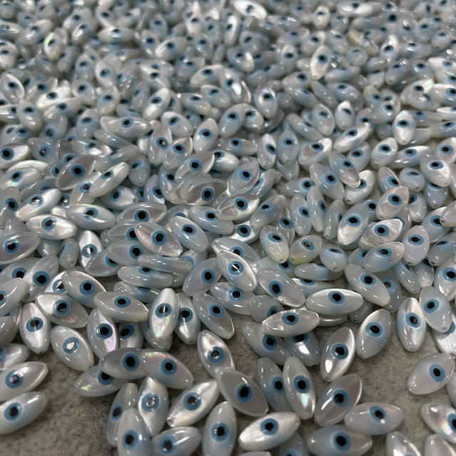 Diseño de ojos malvados de la madre de perla 5*10 diseño de joyería de forma de marquesa. 