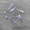 Forma de rectángulo de la madre de perlas forma del rectángulo del diseño delgado para incrustaciones para iconos de joyería concha blanca 