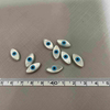 Diseño de colgante de ojos malvados de nácar Natural, cabujón, fabricación de joyas, modelo de incrustación DIY, diseño de pulsera, tamaño grande, ojo azul 