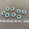 Cabujón de corte de forma redonda de nácar Natural, diseño de ojos malvados, cosas pequeñas para hacer cadenas, joyería, diseño de incrustaciones DIY 