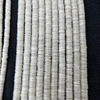 Diseño de collar redondo de nácar Natural, pulsera fina de espesor ligero, forma de disco, joyería de color blanco, fabricación DIY 