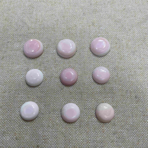 Madre natural de perla redondea cabujón rosa concha queen concha conch joya de conchas que fabrican anillos de diseño colgante pequeño ronda