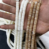 Diseño de collar redondo de nácar Natural, pulsera fina de espesor ligero, forma de disco, joyería de color blanco, fabricación DIY 