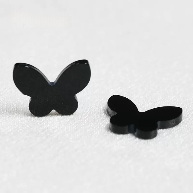 Natural Mother of Pearl Flat Face Butterfly para joyas de diseño de colgantes con aretes de ondxy negros haciendo cosas simples