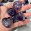 Amethyst Heart Shape Cutting Diseño colgante grande Cabochon Making para joyas Diseño de corazón de cristal 