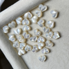 Natural Madre de perla forma de corazón cabujón corte bombe cara colgante diseño hacer collar de concha blanca joyería de diseño