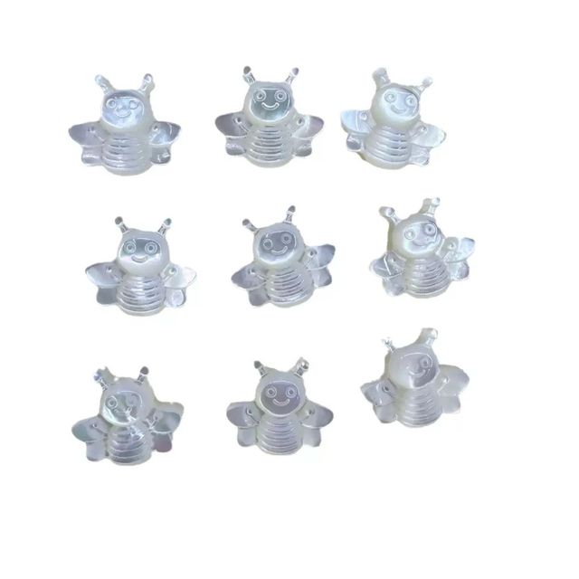 Joyas de corte de la madre de la madre de la perla que hace frijoles pequeños pulsera de cadena de animales con caparazón de taller de tallado