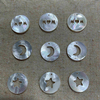Diseño colgante de nácar Natural, forma redonda, estrella de corte, colgante de corazón, concha blanca, diseño de incrustaciones de joyería, fabricación lisa