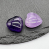 Diseño colgante con forma de corazón de nácar Natural, diseño de cabujón de cristal rosa de gran tamaño para hacer collares y joyas 