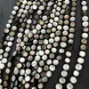 Natural Mother of Pearl Redonde Round Frijoles pequeños Bombe Cabecillo de colabas de cabujón doble