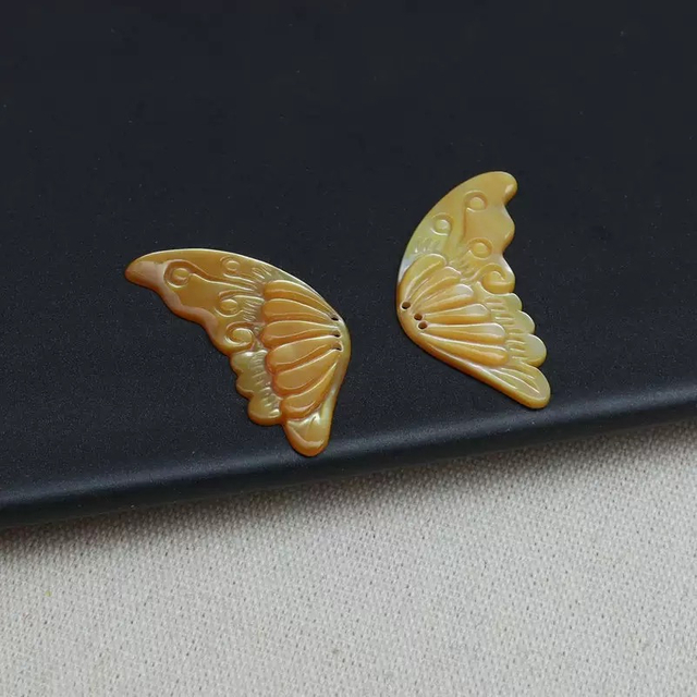 Diseño de incrustaciones de joyas para el ala de mariposa de la madre de perlas para el diseño del colgante de anillo diseño hecho a mano ala colorida