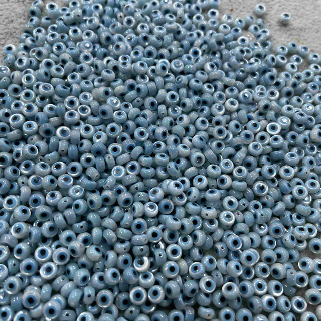 Ojos redondos de la madre de la perla que cortan piezas pequeñas para el cuello que hace el diseño del diseño de la pulsera de los ojos malvados.