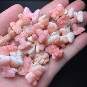 Natural Mother of Pearl Animal Corting Queen Conch Conch Shell Flower Butterfly para joyas que preparan el diseño del collar 