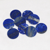 Piedra lapislázuli Natural, forma redonda, corte, joyería para la cara lisa, diseño colgante, incrustaciones, fabricación de cabujones para joyería de plata DIY