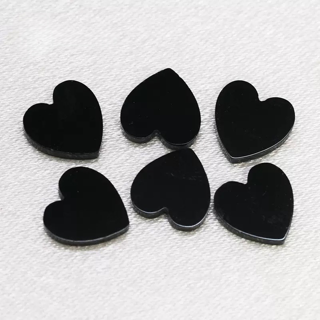 AGATA NEGRA Tallado Onxy Heart Heart Face Face Jewelry haciendo diseño de collar