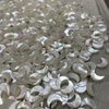 Diseño natural de la madre de la luna perla cadena de corte que hace frijoles pequeños para joyas que hacen forma de estrella con caparazón blanco 