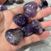 Amethyst Heart Shape Cutting Diseño colgante grande Cabochon Making para joyas Diseño de corazón de cristal 