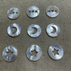 Diseño colgante de nácar Natural, forma redonda, estrella de corte, colgante de corazón, concha blanca, diseño de incrustaciones de joyería, fabricación lisa