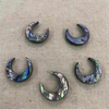 Joyas de corte de la madre de la luna de la luna natural haciendo diseño de colgante de colgante de colgantes abalona diseño de joyas de joyas 
