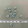 Nácar Natural forma de corazón ojos malvados cosas pequeñas para hacer collares joyería DIY cadena pequeñas cuentas forma de corte de corazón