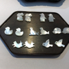 Forma de conejo de nácar Natural, corte en forma de pez, diseño de pájaro, animal PEQUEÑO tallado, concha blanca para fabricación de collares de joyería