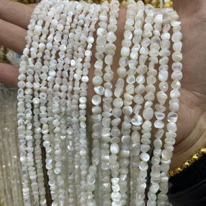 Collar con forma de frijoles de nácar Natural, diseño de tamaño pequeño, joyería de concha blanca, diseño de pulsera, collar para mujer 