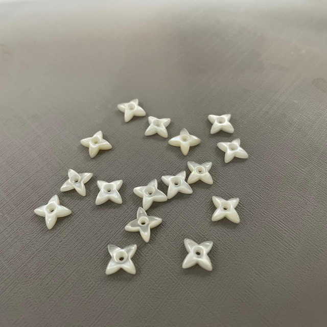 Mother de la flor de perla Flower Cutting Diseño de cajero de diseño Anillos de joyería de diseño de collares de collar 