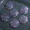 Pendientes de corte de flor de rosa de nácar Natural, diseño de cabujón, concha blanca para colgante de joyería con piezas de flores de gran tamaño