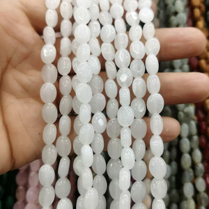 Collar de forma ovalada de nácar Natural, piedra de ágata para joyería, diseño artesanal, cabujón de piedra de color amarillo turquesa 