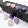 Diseño colgante con forma de corazón de nácar Natural, diseño de cabujón de cristal rosa de gran tamaño para hacer collares y joyas 