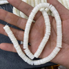 Diseño de collar redondo de nácar Natural, pulsera fina de espesor ligero, forma de disco, joyería de color blanco, fabricación DIY 