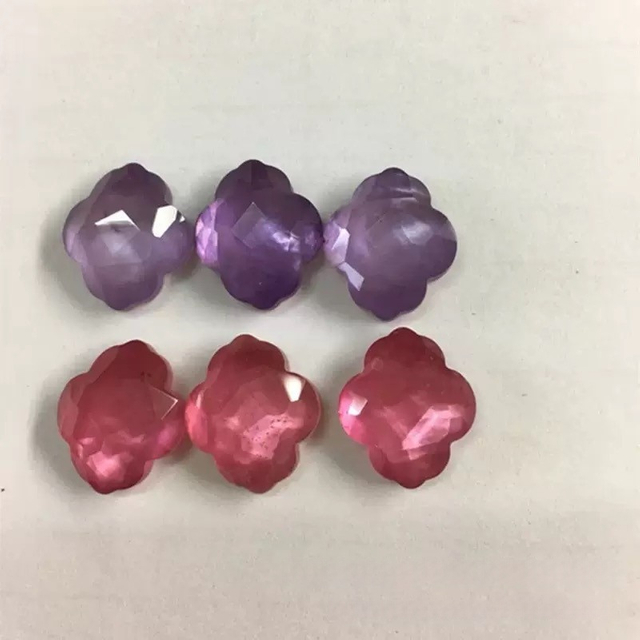 Mother de perla Talling Face Cabochon Corte de piedra que hace el diseño de incrustaciones de joyas con anillos de cara de corte Cosas de piedra