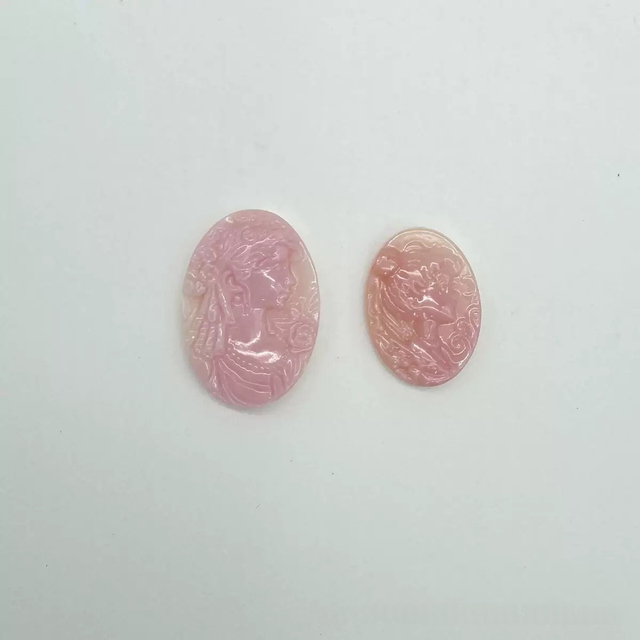 Reina Conch Material Cameo Diseño Lady Costa Costa Rosa Rosa Imagen Diseño Diseño de joyas Insolas Hacer un gran tamaño