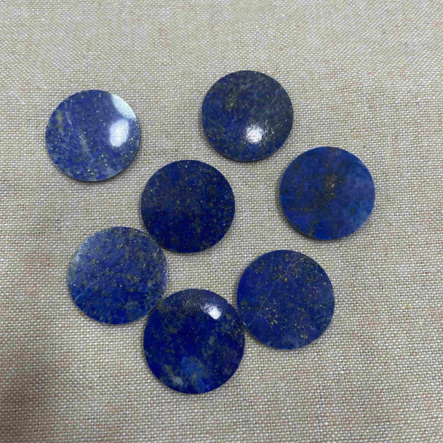 Corte de forma redonda plana de piedra natural natural para el diseño de incrustaciones de joyas colgante de cara lisa que hace un gran tamaño redondo para el diseño de anillos 