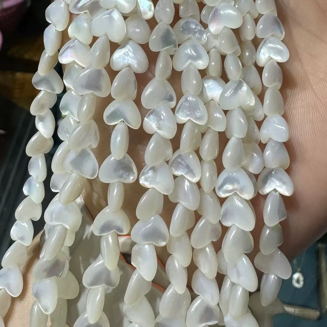 Mother de perla Tallado de perlas forma de cabujón Bombe para pulsera de cadena de joyas que fabrican collar de frijoles pequeños 