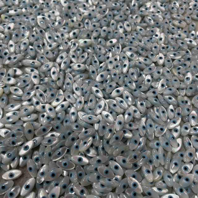 Diseño de ojos malvados de la madre de perla 5*10 diseño de joyería de forma de marquesa. 