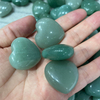 Corte de forma de corazón de piedra de aventurina para una gran pantalla de joyería de cabujón de piedra verde colgante que hace cosas de bricolaje diseño del corazón