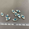 Diseño de colgante de ojos malvados de nácar Natural, cabujón, fabricación de joyas, modelo de incrustación DIY, diseño de pulsera, tamaño grande, ojo azul 