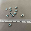 Nácar Natural forma de corazón ojos malvados cosas pequeñas para hacer collares joyería DIY cadena pequeñas cuentas forma de corte de corazón