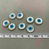Cabujón de corte de forma redonda de nácar Natural, diseño de ojos malvados, cosas pequeñas para hacer cadenas, joyería, diseño de incrustaciones DIY 