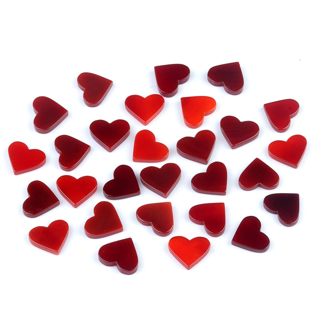 Rad Agate Talling Heart Forma Corte de joyas de cara lisa que fabrican collar de diseño de lnlay Diseño de cabujón