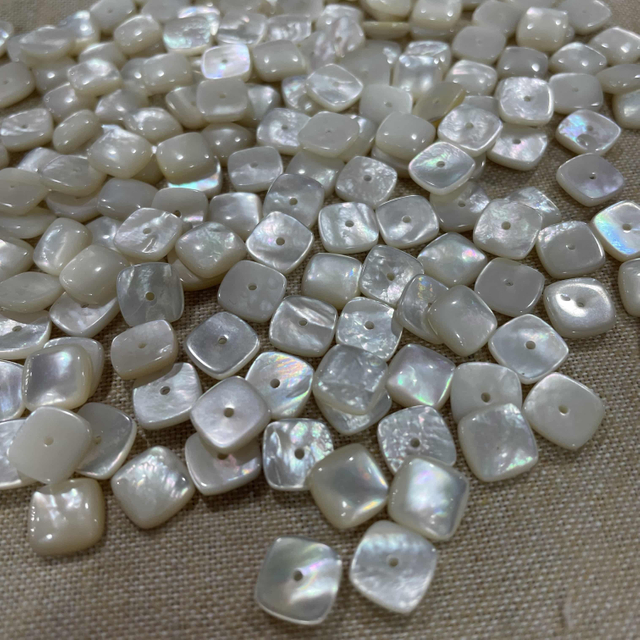 Mother de perla Cabochon Rings Rings Jewely Making for Design Tallado de forma cuadrada de tamaño pequeño para el diseño de aretes