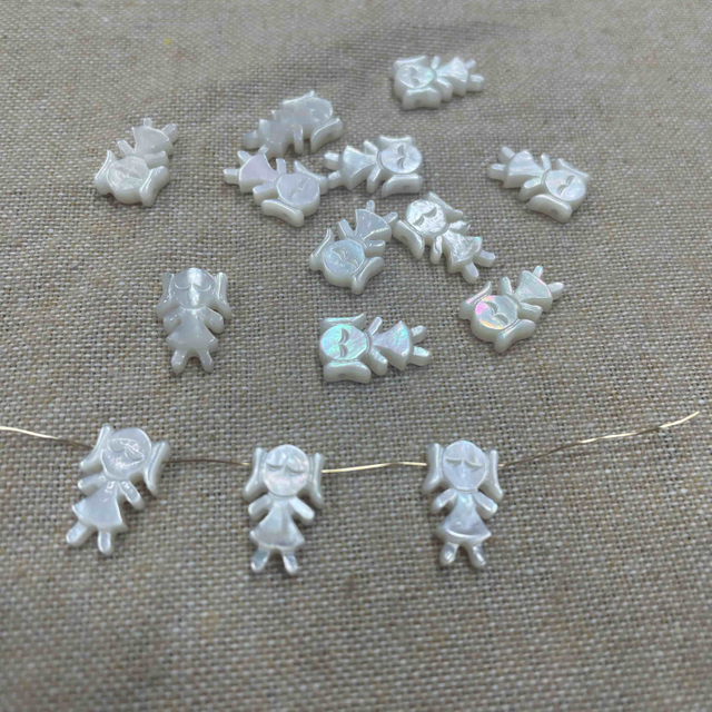 Imagen de tallado de Madre Natural de Pearl Cosas pequeñas cortando para joyas de chian para hacer bricolaje