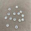Mother de perla Pearl Cabochon cortando cuentas redondas Diseño de inyección de joyas Hacer anillos aretes con cáscara blanca 