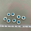 Cabujón de corte de forma redonda de nácar Natural, diseño de ojos malvados, cosas pequeñas para hacer cadenas, joyería, diseño de incrustaciones DIY 