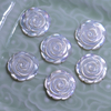 Pendientes de corte de flor de rosa de nácar Natural, diseño de cabujón, concha blanca para colgante de joyería con piezas de flores de gran tamaño