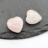 Diseño colgante con forma de corazón de nácar Natural, diseño de cabujón de cristal rosa de gran tamaño para hacer collares y joyas 